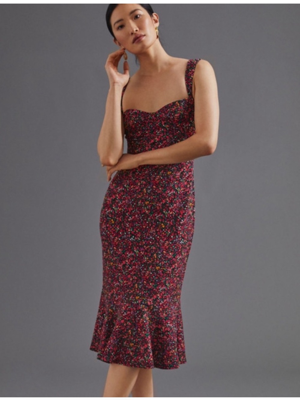 Anthropologie x Hutch - Sweetheart Midi Dress